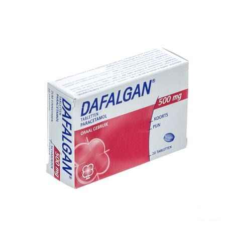 Dafalgan 500 mg Droog Tabletten 20