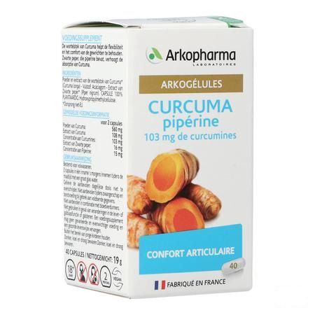 Arkocaps Curcuma Caps 40 Nf  -  Arkopharma 