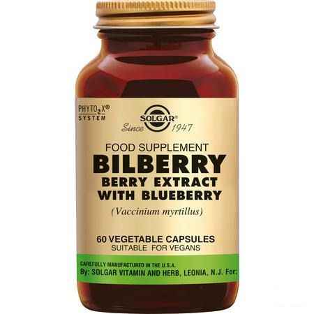 Solgar Bilberry Berry Extract (myrtil.) V-Capsule 60  -  Solgar Vitamins