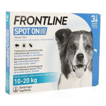 Frontline Spot On Chien 10-20kg et 3x1,34 ml