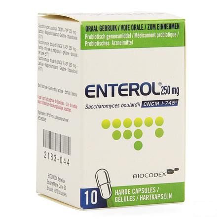 Enterol 250 mg Capsule Harde Dur 10 X 250 mg