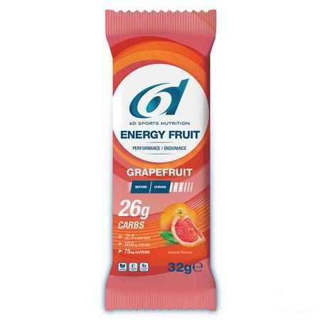 6D Energy Fruit + Caffeine Grapefruit 12X32G