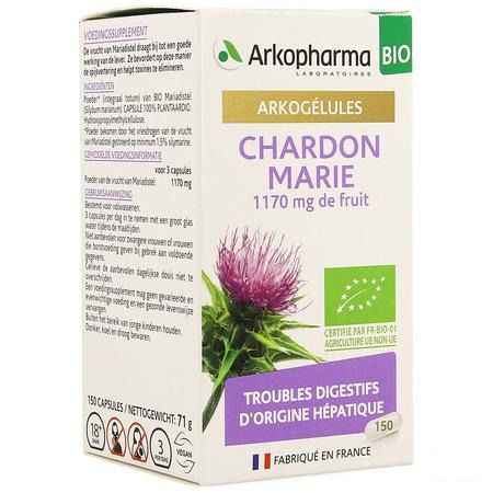 Arkogelules Chardon Marie Bio Caps 150 Nf  -  Arkopharma
