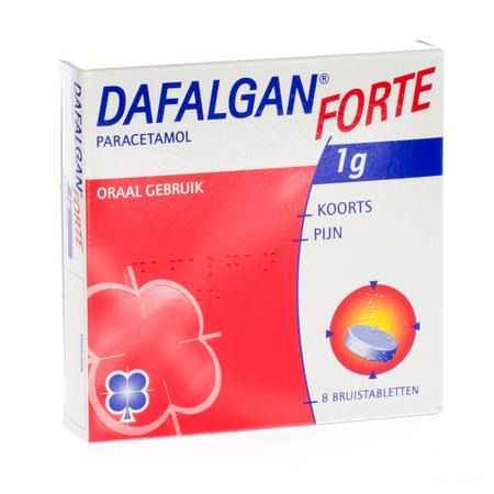 Dafalgan Forte 1 gr Agrume Comprimes Effervescents 8