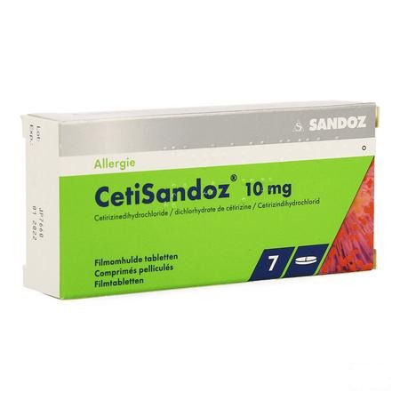Cetisandoz Sandoz Comprimes 7 X 10 mg 