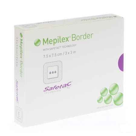 Mepilex Border Sil Adhesive Ster 7,5x 7,5 5 295200  -  Molnlycke Healthcare
