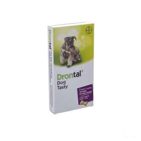 Drontal Tasty Bone 150/144/5 mg 10kg Dog Tabletten 6