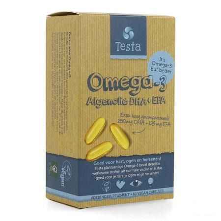 Testa Omega 3 Huile Algues Dha/Epa Softgels 60  -  Nutrifarma