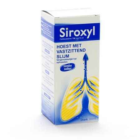 Siroxyl Sirop Sans Sucre/zonder Suiker 300 ml  -  Melisana