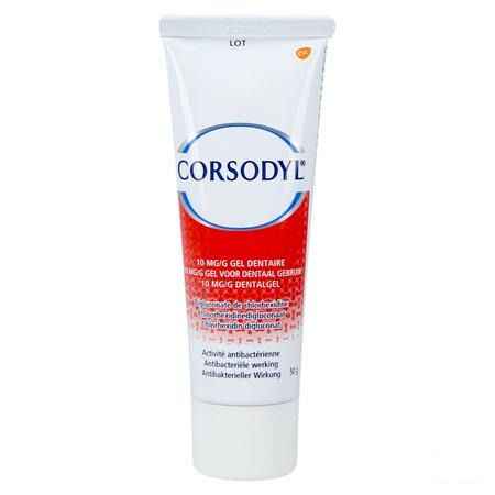 Corsodyl 10 mg/g Tandgel Tube 50 gr