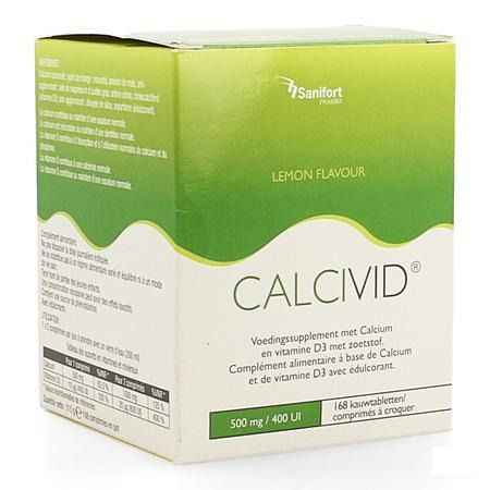 Calcivid 500 mg/400IELemon Chew 168 