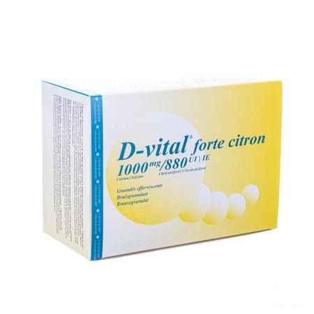 D Vital Forte Citron 1000/880 Efferv. Sachets 90  -  Will Pharma