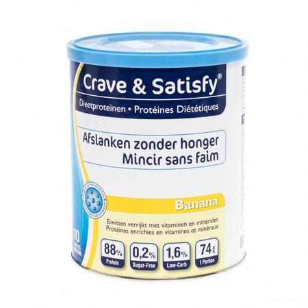 Crave & Satisfy Dieetproteinen Banana Pot 200 gr