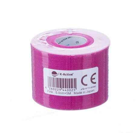 Kinesio-tex Tape Adhesive Rood 5cmx4m  -  Naqi
