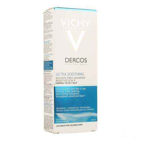 Vichy Dercos Dermo Kalmerend Vet Haar Shampoo 200 ml  -  Vichy