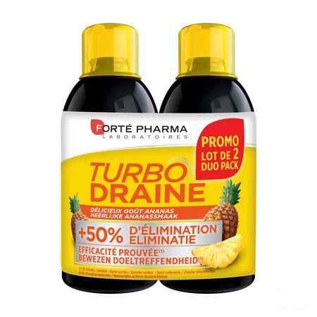 Turbodraine Ananas 2x500 ml  -  Forte Pharma