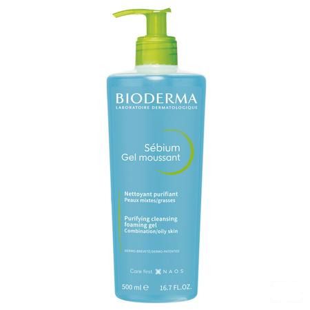 Bioderma Sebium Gel Moussant Pump Bottle 500 ml
