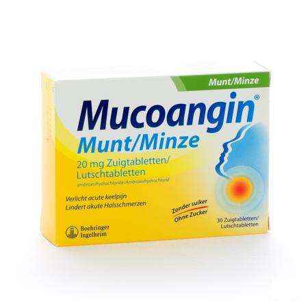 Mucoangin Munt Zuigtabletten 30x20 mg