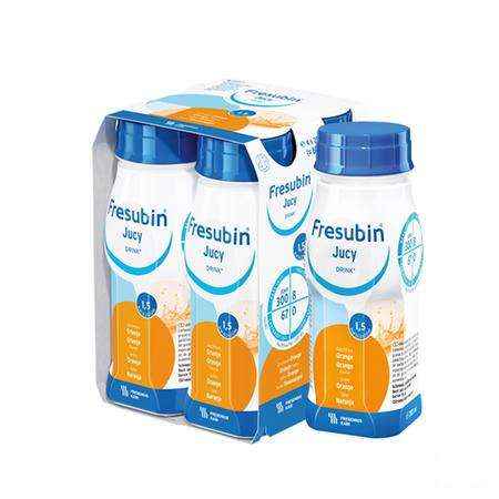 Fresubin Jucy Drink Orange Easy Bottle 4x200 ml  -  Fresenius