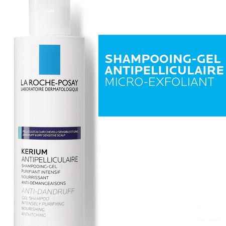 Kerium Shampoo Gel Antipelliculaire Pg 200 ml  -  La Roche-Posay