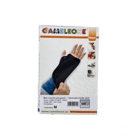 Cameleone Hand Open -duim Zwart M 1  -  Covarmed
