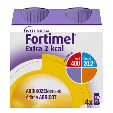 Fortimel Extra 2Kcal Abrikoos 4X200 ml  -  Nutricia