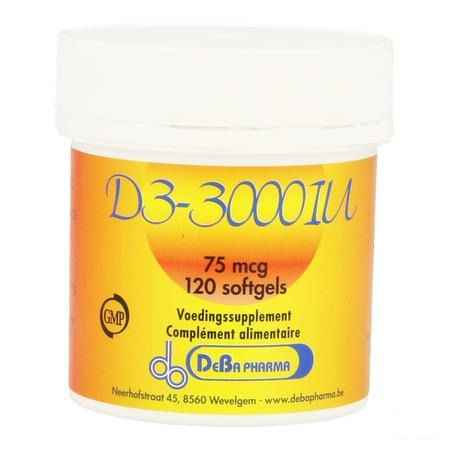 D3 3000 Iu Capsule 120  -  Deba Pharma