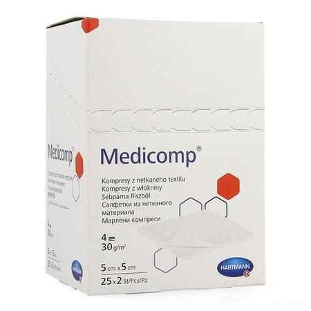 Medicomp 5x5cm 4l. St. 25x2 P/s  -  Hartmann