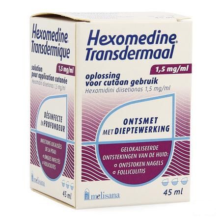 Hexomedine Solution 45 ml Transcut  -  Melisana