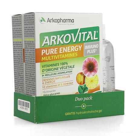 Arkovital Pure Energy Immun.Duo Comp60+H.Gel 100 ml  -  Arkopharma