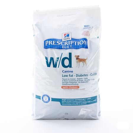 Hills Prescription diet Canine Wd 12kg 6662n 