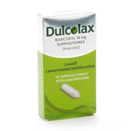 Dulcolax Bisadocyl Suppo 10 X 10 mg