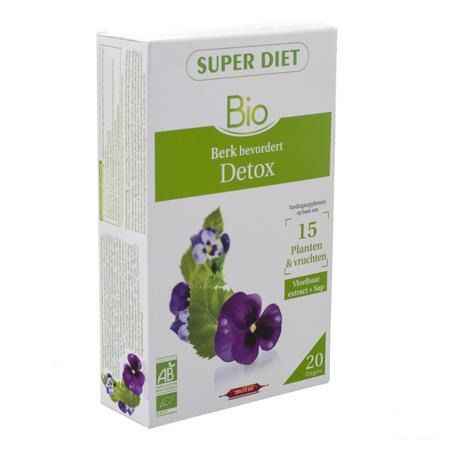 Super Diet Complexe Detox Bio Ampoule 20x15 ml  -  Superdiet Laboratoires
