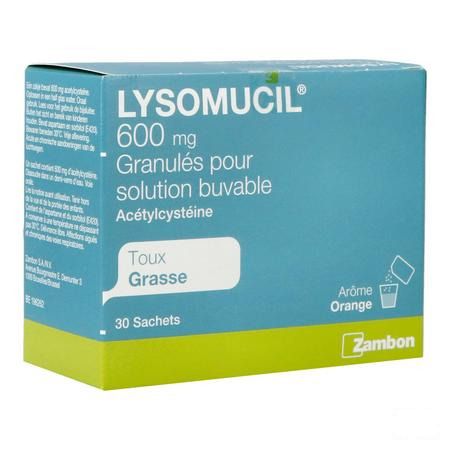 Lysomucil 600 Gran Zakjes 30 X 600 mg