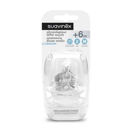Suavinex Teets Tetine Silic. Phys. 2 Medium 2