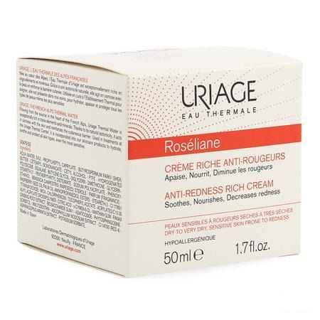 Uriage Roseliane Creme Rijk Anti roodheid Pot 50 ml