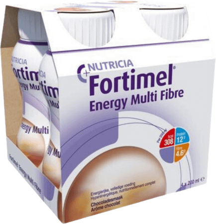 Fortimel Energy Multi Fibre Chocolade 4x200 ml  -  Nutricia