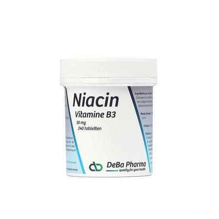 Niacine 240 Tabletten 10 mg  -  Deba Pharma