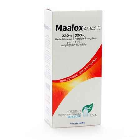 Maalox Antacid 220/380 Suspensie Oraal 355 ml