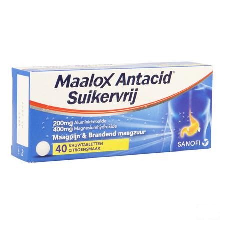 Maalox Antacid Zs Lemon 200/400 mg Kauwtabletten 40 Bl.