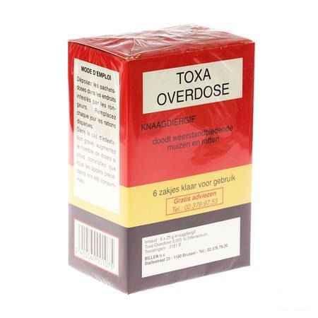 Toxa Overdose Muizenvergif 6 X 25 gr