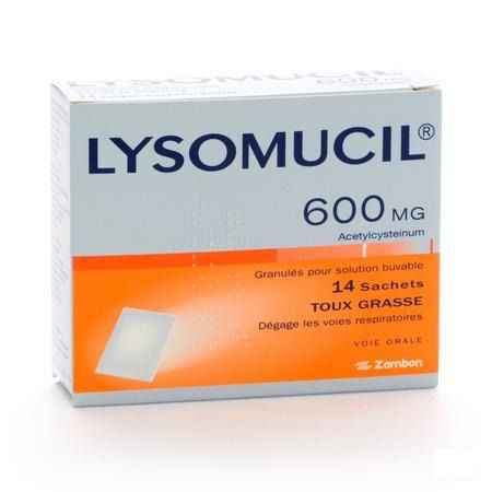 Lysomucil 600 Gran Zakjes 14 X 600 mg