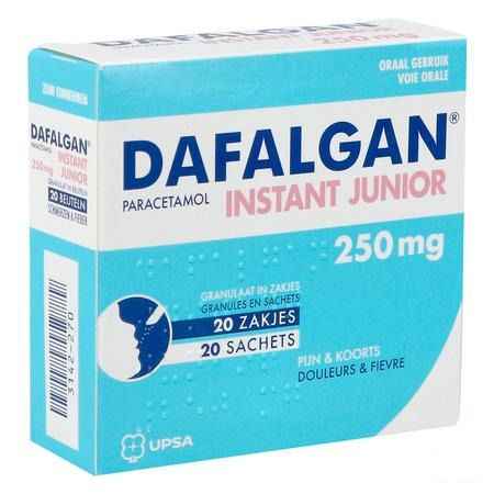 Dafalgan Instant Junior Gran Sachets 20 X 250 mg