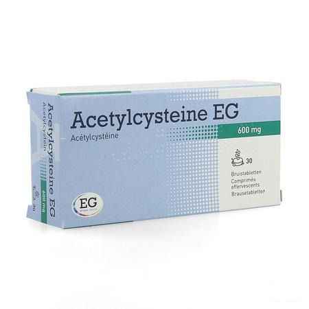 Acetylcysteine EG 600 mg Comprimes Eff. 30x600 mg  -  EG