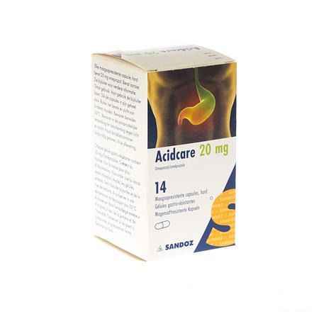 Acidcare 20 mg Sandoz Capsule Gastro Res 14 X 20 mg 