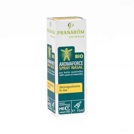 Aromaforce Spray Nasal Huile Essentielle 15 ml  -  Pranarom