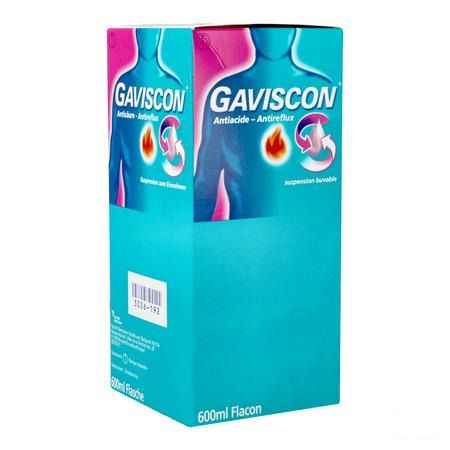 Gaviscon Antizuur-antireflux Suspensie Oraal Gebr.600 ml