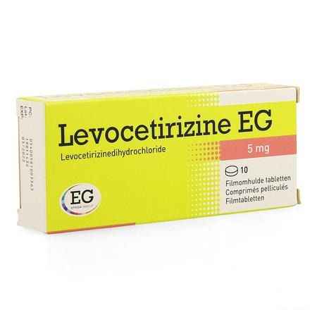 Levocetirizine EG 5 mg Filmomhulde Tabletten 10  -  EG