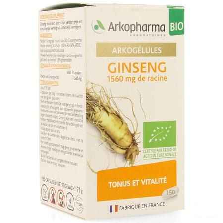 Arkogelules Ginseng Bio Caps 150  -  Arkopharma