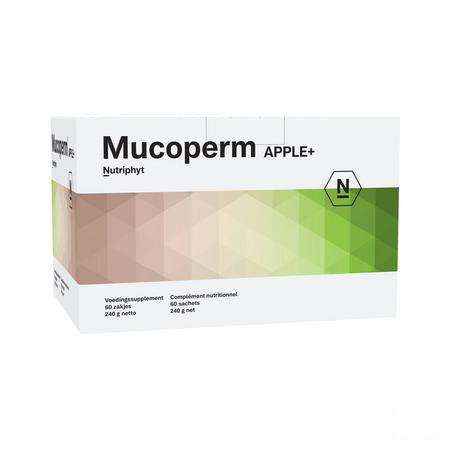 Mucoperm Apple + Poeder Zakje 60x 4g  -  Nutriphyt